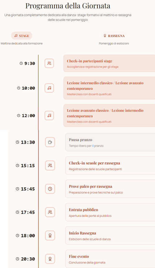 programma giornata